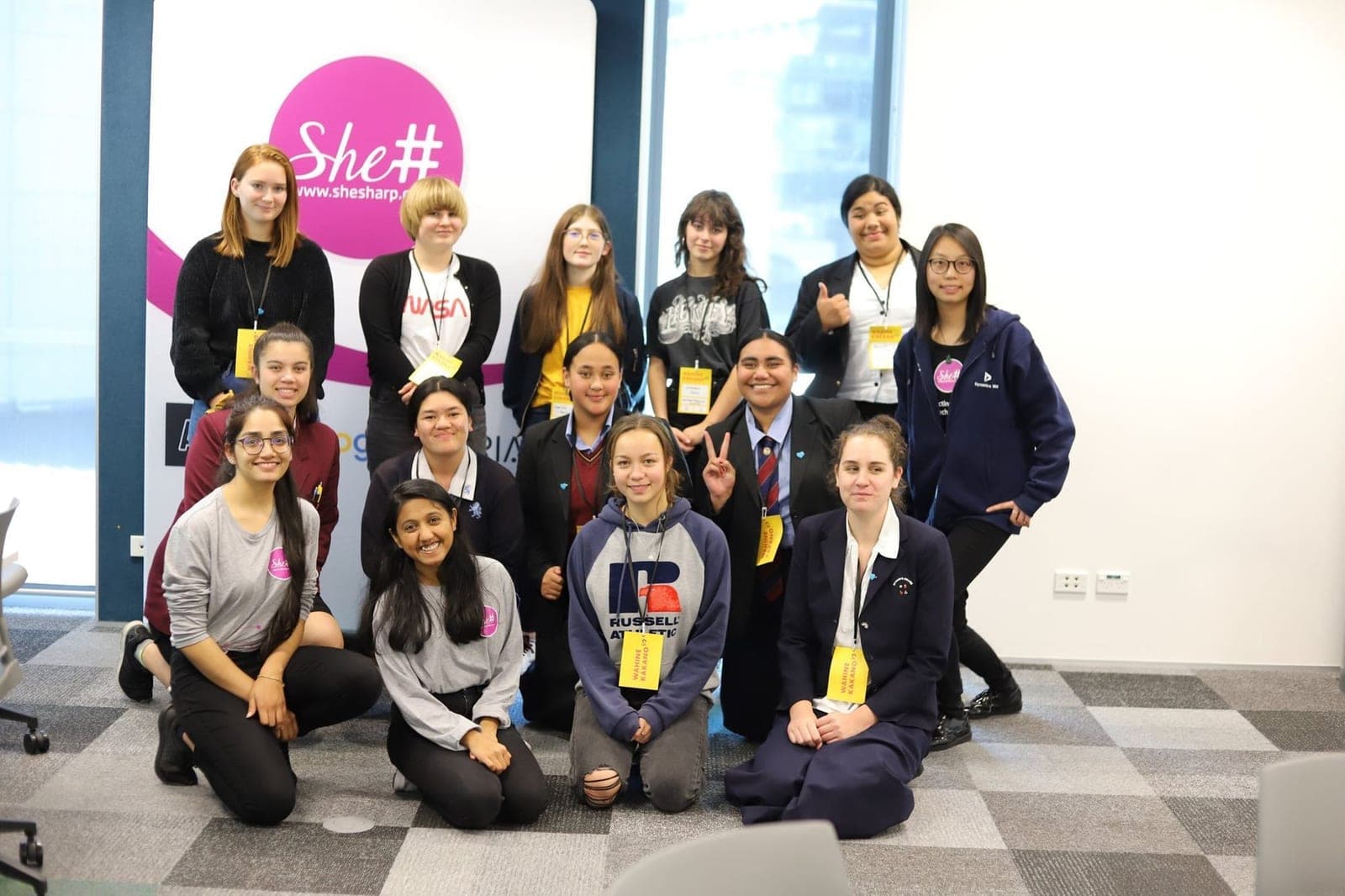 SHE# @ Wāhine Kākano group photo