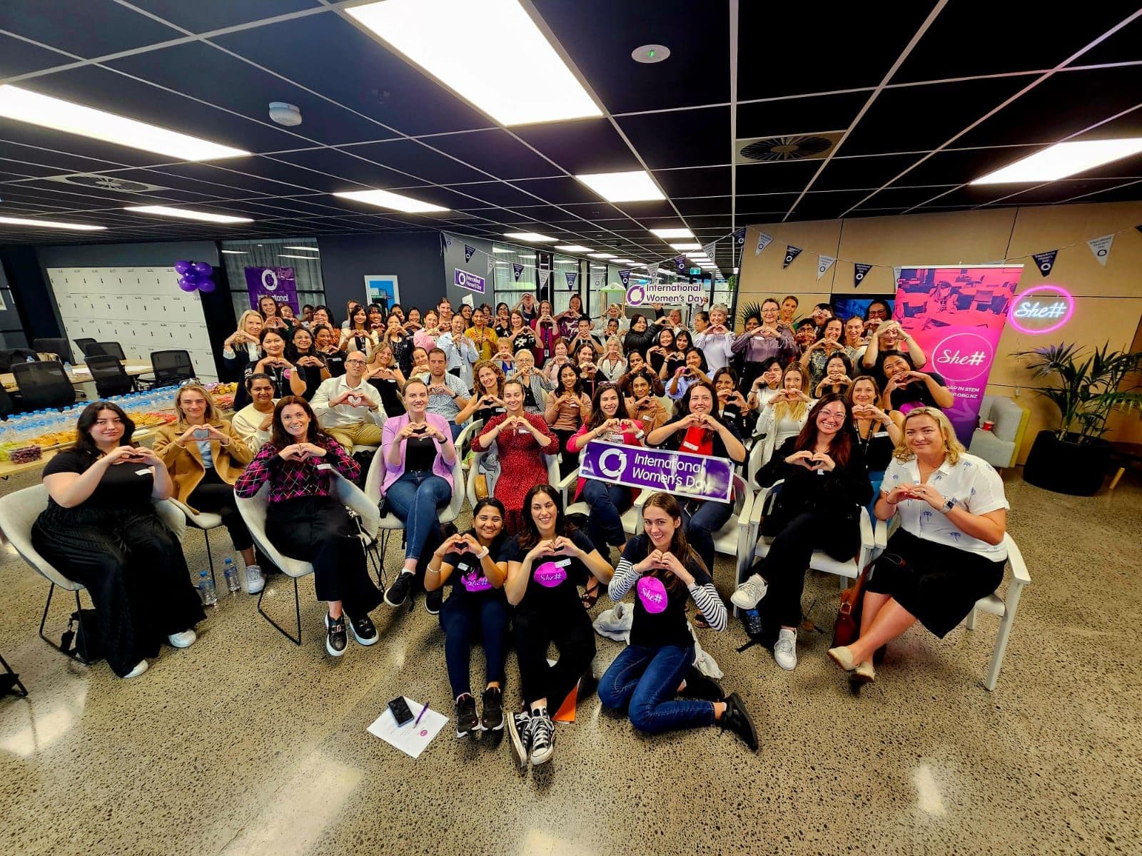 IWD 2024 group photo at Woolworths