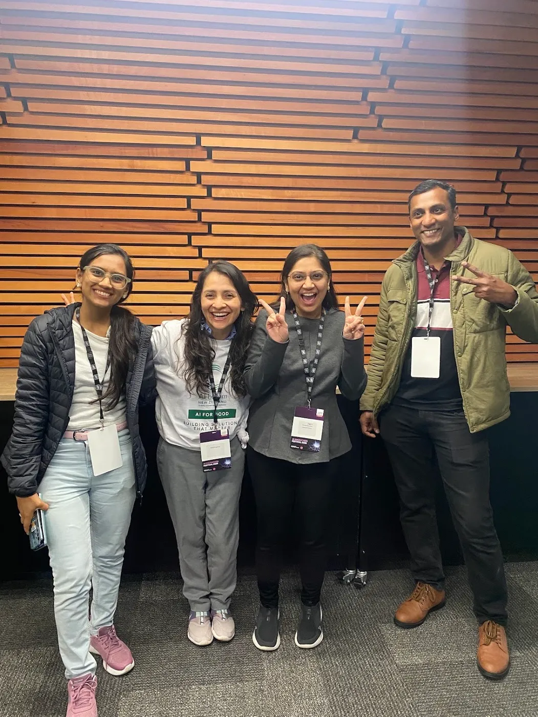 The kai-sense-ai team at the Aotearoa AI Hackathon Festival 2026.