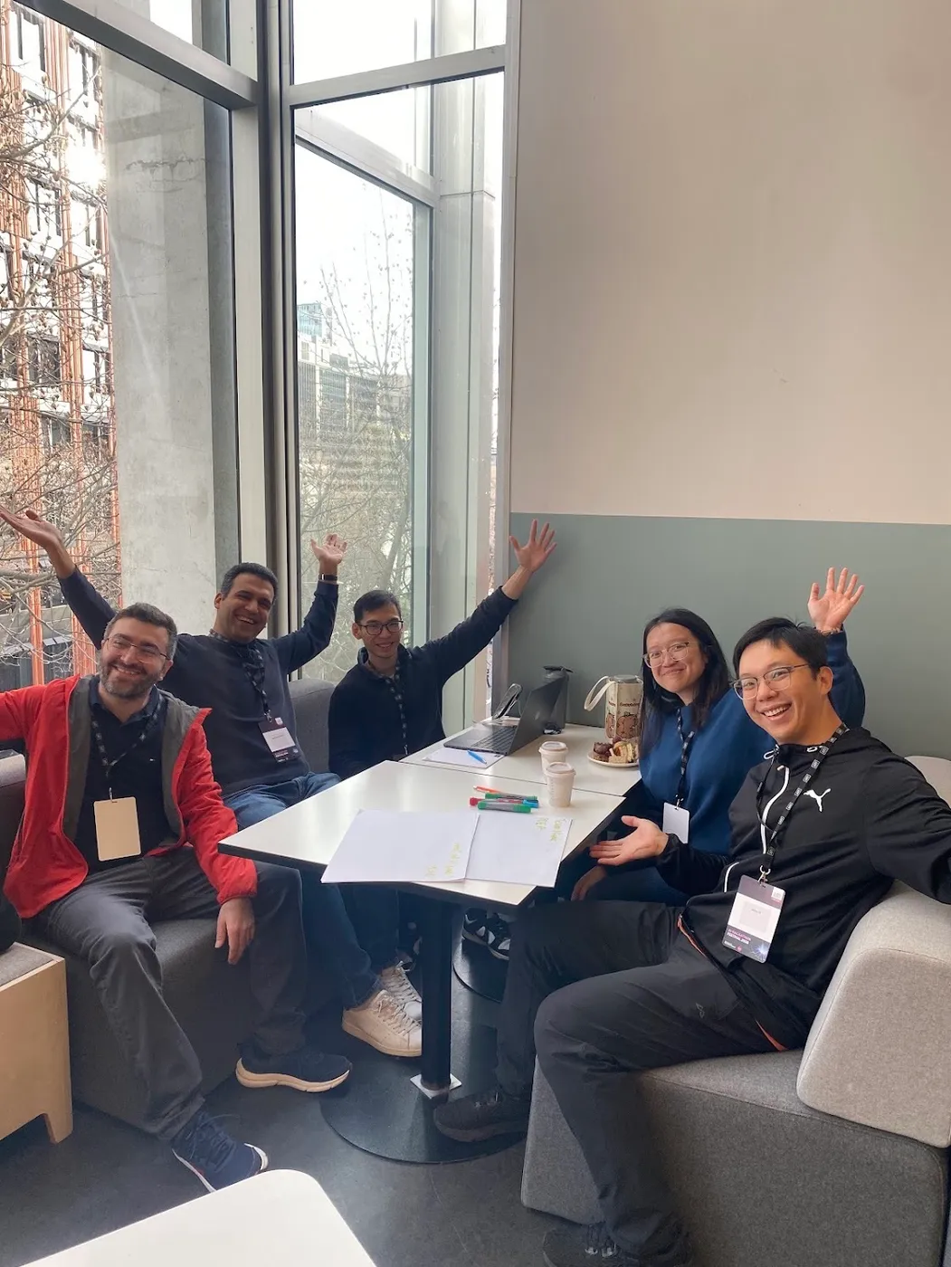 The kailine team on Friday night at the Aotearoa AI Hackathon Festival 2026.