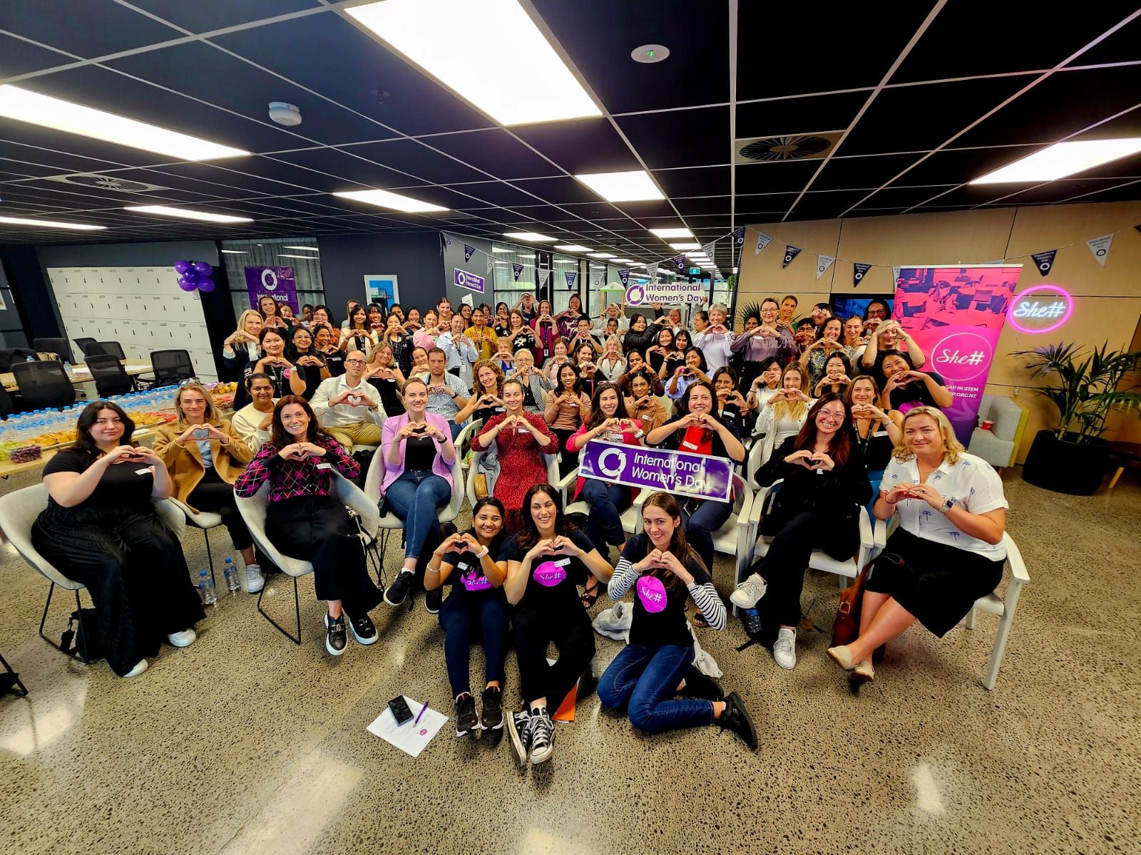 IWD 2024 group photo at Woolworths